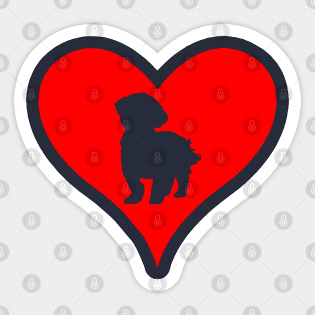 Love My Dog Sticker by Masahiro Lab